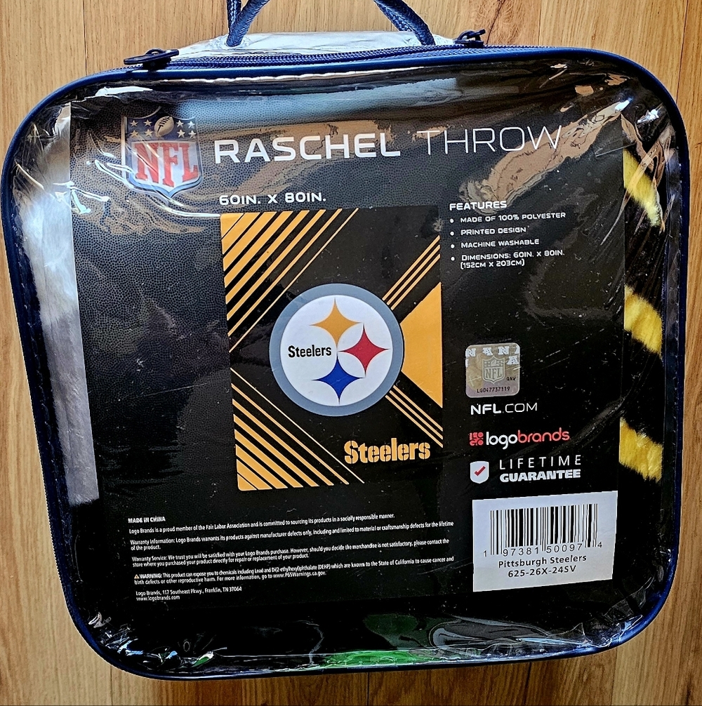 TWIN SIZE STEELERS BLANKET